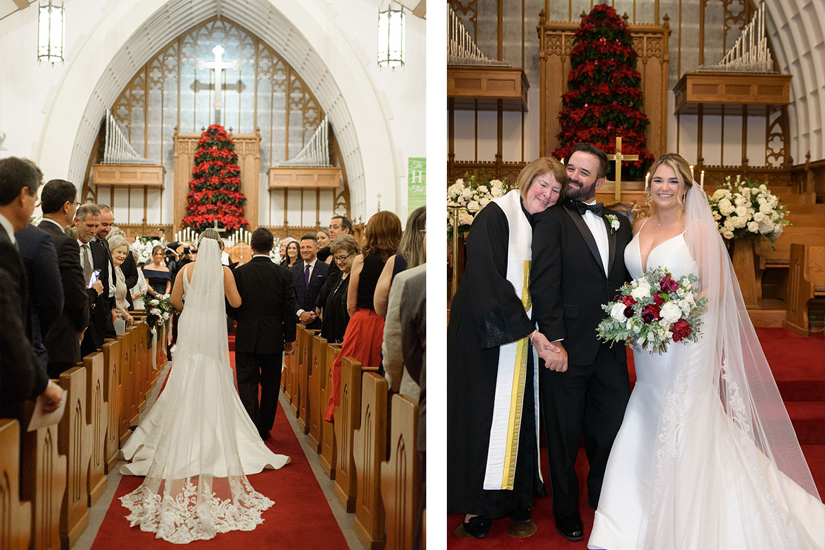Wedding Aisle, Couple and Priest