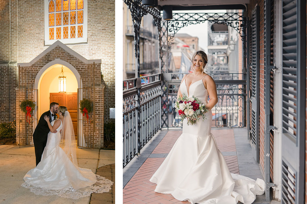 Bride and Groom in New Orleans